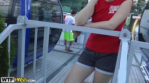 Scene of anal creampie with amateur Russian girl