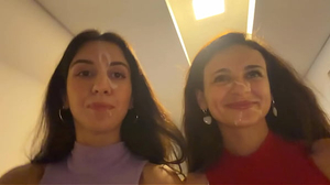 two neighbors asked me to spunk on their faces and went for a walk outside with jizm on their faces