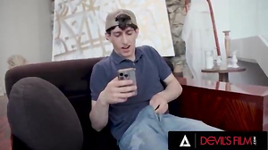 SATANS FILM wrath-anger COUGAR Sandy-Haired Stepmom Caught Her Stepson Fapping And She  The Job