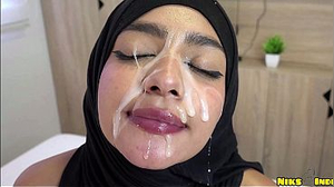 Muslim Hijaabi Teenager Plowed  and Spunk Dumped