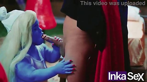SMURFS PARODY anger-fury Immense-butted dwarf Putifina receives culo-nail from Garchamel.