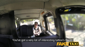 Inked alt-girl enjoys sex with curious cab driver