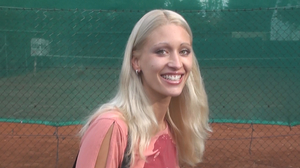 Blonde in stockings enjoys close up hardcore sex