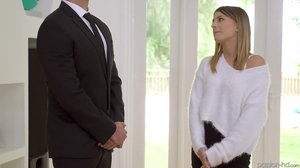 Lustful teen masturbates to seduce an older guy