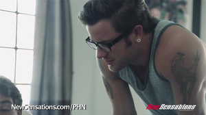 Vanilla Deville rides her hot stepson in the reverse cowgirl style