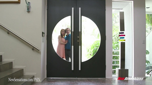 Britney Amber enjoys double penetration in hot gangbang