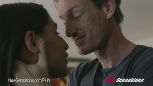 Brunette latina with thick curvy body gets served big cock