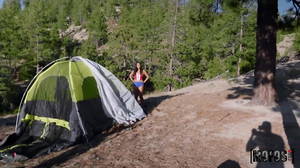 Hiking trail hardcore with a brunette whore