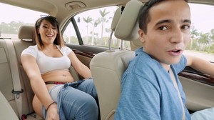 Delectable brunette gets fucked in the grass