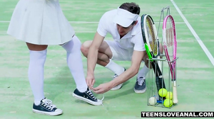 Oily blonde folds in two to get fucked brutally