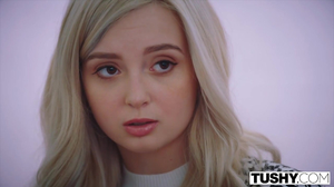 Horny blonde allows him to fuck her booty