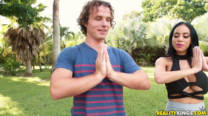 Big boobs brunette enjoys hardcore fucking