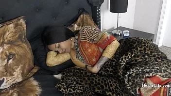 Indian Stepmom tries to sleep but something goes wrong - PornHills.com