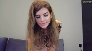 Babe in a cute dress looking incredibly gorgeous