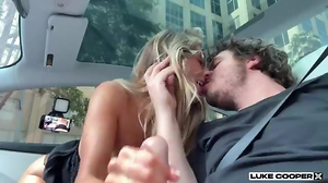 Bonnie Blue Plumbs In Self Driving Tesla