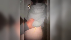 Cuck submits to master while his lady gets fucked in bathroom