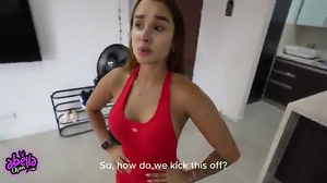 Plumbing my GYM trainer at home when my HUSBAND is at work!